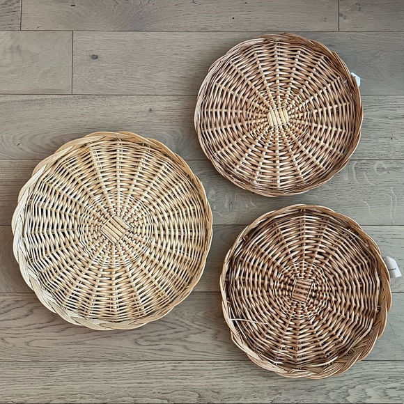 Boho style wicker baskets - Picture 2 of 2